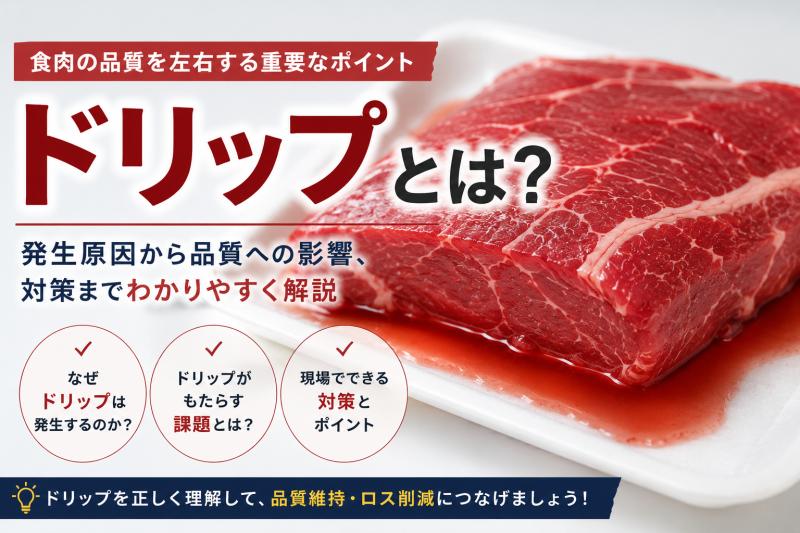ドリップとは？ 食肉業界で対策が重要視される理由を解説